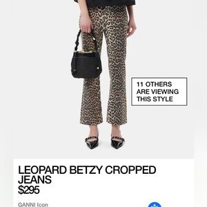 Ganni Leopard Jeans